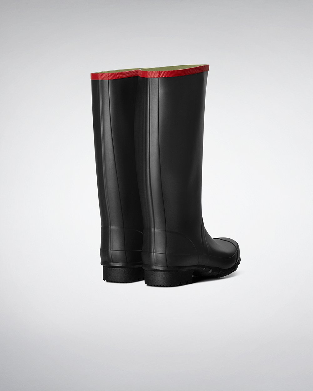 Womens Tall Rain Boots - Hunter Argyll Full Knee (37DUYGCIE) - Black